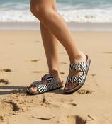 Genuins Gelan zebra print slip on sandal NEW