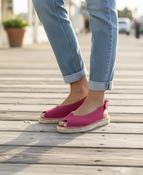 Viguera flatties in cerise pink suede NEW image