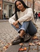 Meline charcoal metallic sneaker NEW image
