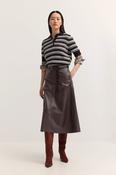 Bugatti Leather Skirt W1488