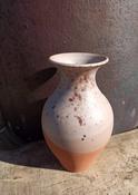 Matte white vase. image