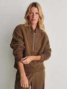 Varley Mumford Half Zip Teak Olive image