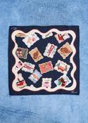 STAMP Night Blue Scarf