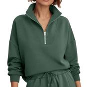 Varley Hawley Half Zip Forest Green