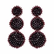 Burgundy Triple Circle Drop image