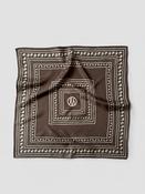Paisley Silk Scarf Taupe 50cm image
