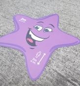 Social Distancing Outdoor Q Management -Happy Face