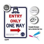 School Gate Signage - Entry Only