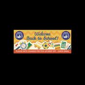 Social Distancing Welcome Back to School Banner - Variety of Siz