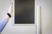 Free Standing Modular Display with Slide-In Poster Frames