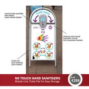 CONTACTLESS HAND SANITISER DISPENSER - FREE STANDING image