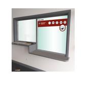 School Social Distancing -  Wall/Glass Stairwell Icon Graphic