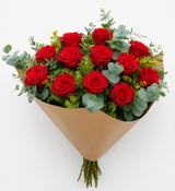Romance Bouquet- 12 Red Roses — Signature Florist