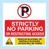 No Parking or Restricting Access