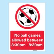 No Ball Games Between (Customisable)