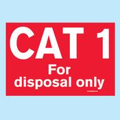 Cat 1 Sign (food Industry)