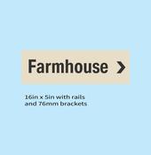Farmhouse Directional Sign with Post Fixings