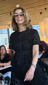Black Broderie Anglaise Short-Sleeved Blouse image