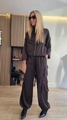 Choco Silky Cargo Trousers image