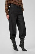 Denim Black Unwash Barrel Jeans with Flap Pockets 30" leg image