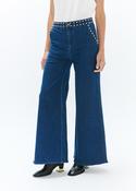 Blue Denim Studded Jeans image