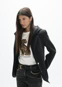 Black Technical Blazer with Removeable Quilted Vest &amp;amp; Hood