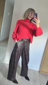 Coral Red Super Soft Knit Jumper