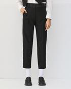 Black Cigarette Trousers with Satin Tuxedo Stripe &amp;amp; Micro Embellishment image