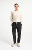 Winter White Soft Knit with Batwing Sleeve &amp;amp; Drawstring Hem