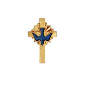 Blue Enamel Confirmation Dove Lapel Pin image