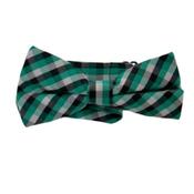 Boys Check Pattern Green Dickie Bow Tie image