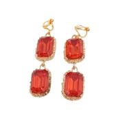 Burnt Orange Clip On Earrings image
