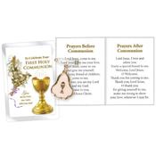 Chalice Motif Gold And Cream Communion Badge Pin