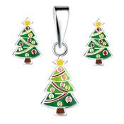 Christmas Tree Sterling Silver Set