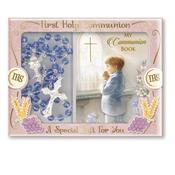Communion Blue Rosary Beads And MINI Prayer Book