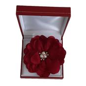 Dark Red Petal Flower Wrist Corsage