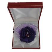 Diamante Chiffon Purple Flower Wrist Corsage image