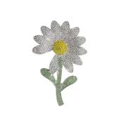 Diamante Daisy Flower Brooch image