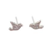 Dove Sterling Silver With Cubic Zirconia Earrings image