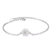 Flower Centre Silver Childs Silver Bracelet image