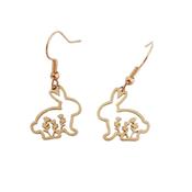 Gold Rabbit Fashion Earrings image