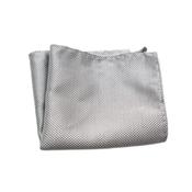 Grey Criss Cross Pocket Square Hanky