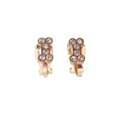 Kids Diamante Bone Clip On Earrings
