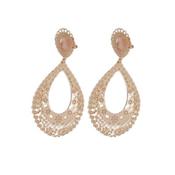 Ladies Swirl Gold Clip On Earrings