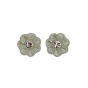 Light Plastic Mint Green Clip On Earrings