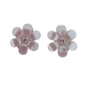 Lilac Flower Clip On Earrings image