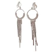 Long Vintage Chandelier Drop Clip On Earrings image