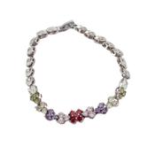 Multi Coloured Flower Stone Bracelet image