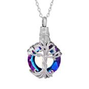 Open Centre Tree Cremation Ashes Locket