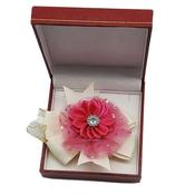 Pink Lace Flower Wrist Corsage image